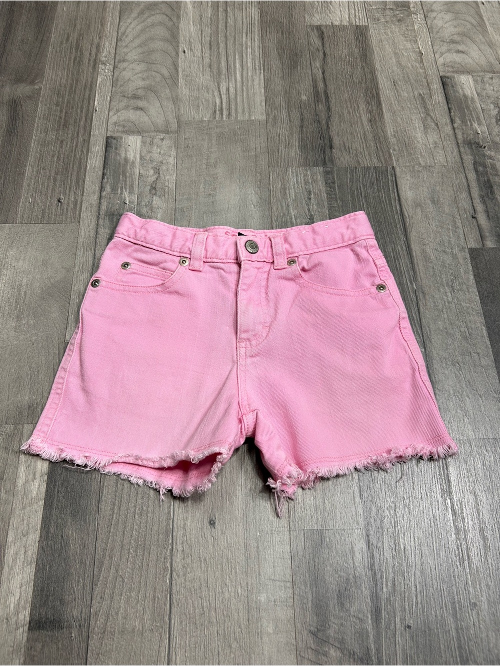Sonoma Girls Pink Boho Denim Shorts 6